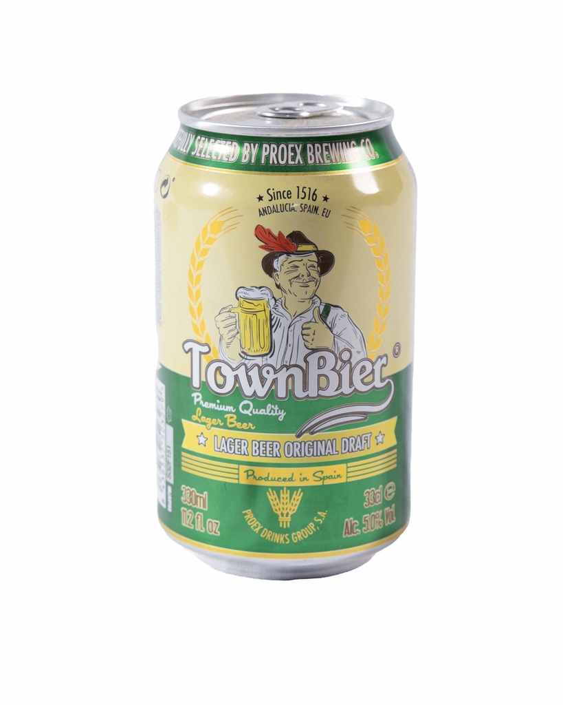 Cerveza  "Townbier" 5.0% VOL. ALC. 24X33CL
